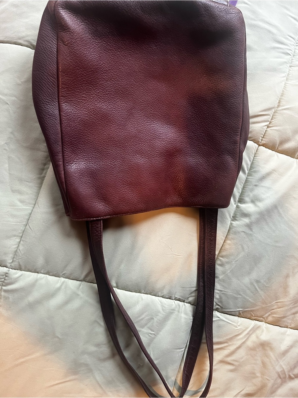 Vintage Leather Shoulder Bag in Chocolate Brown - Picture 4 of 7